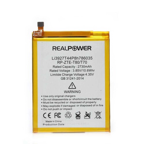RealPower Turkcell Uyumlu T80 Batarya 2730mah - Thumbnail
