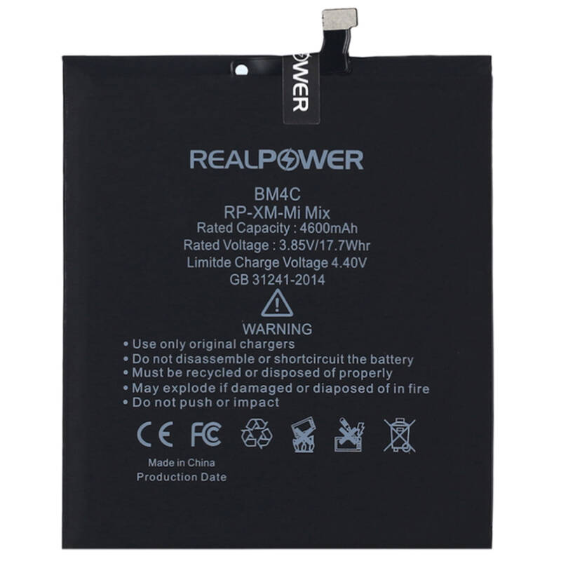 RealPower Xiaomi Uyumlu Mix Batarya 4600mah