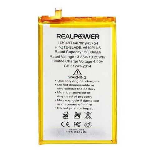 RealPower Zte Blade A610 Plus Yüksek Kapasiteli Batarya Pil - Thumbnail