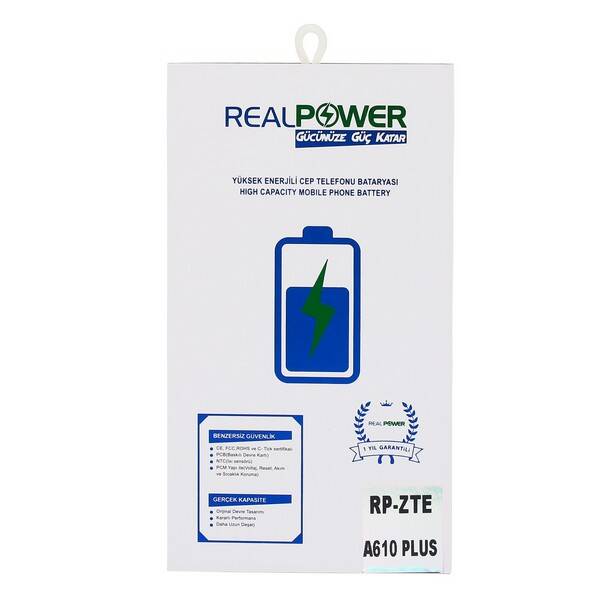 RealPower Zte Uyumlu Blade A610 Plus Batarya