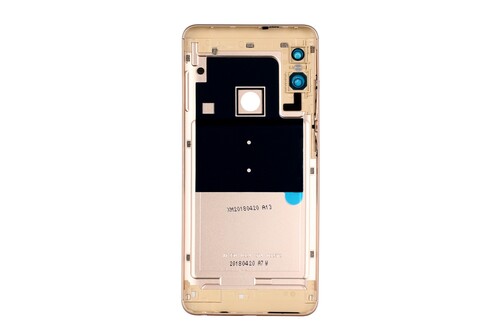 Redmi Uyumlu Note 5 Kasa Kapak Gold Çıtasız - Thumbnail