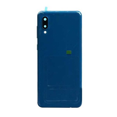 Samsung Galaxy A02 A022 Kasa Kapak Mavi Çıtasız - Thumbnail