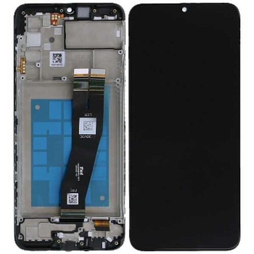 Samsung Galaxy A02s A025f Lcd Ekran Dokunmatik Siyah Servis Çıtalı Gh81-20118a - Thumbnail