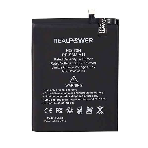 RealPower Samsung Galaxy A11 A115 Yüksek Kapasiteli Batarya Pil 4000mah Hq-70n