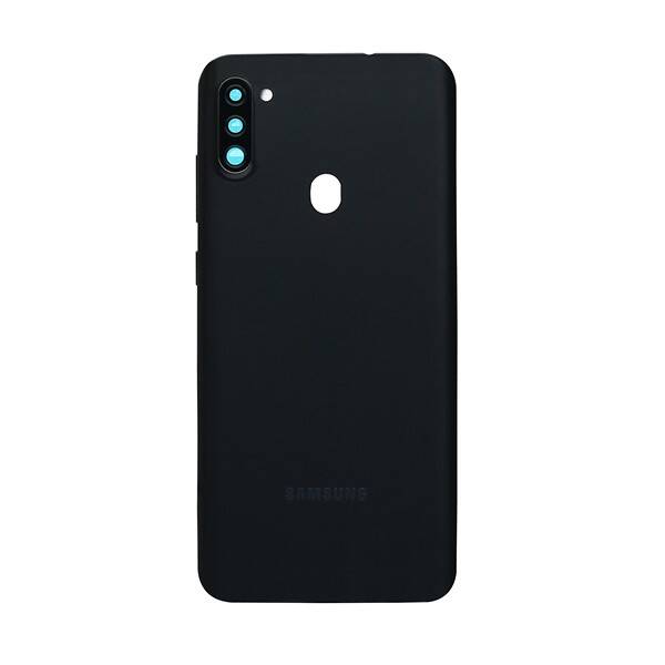 Samsung Galaxy A11 A115 Kasa Kapak Siyah Çıtasız
