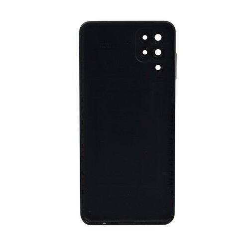 Samsung Galaxy A12 A125 Kasa Kapak Siyah Çıtasız - Thumbnail