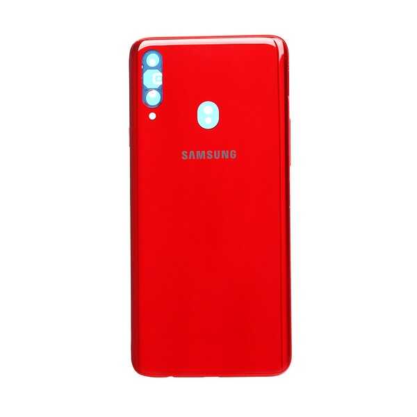 ÇILGIN FİYAT !! Samsung Galaxy A20s A207 Kasa Kapak Kırmızı Çıtasız 