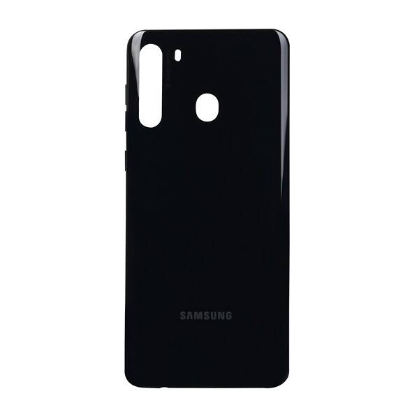 Samsung Galaxy A21 A215 Kasa Kapak Siyah Çıtasız