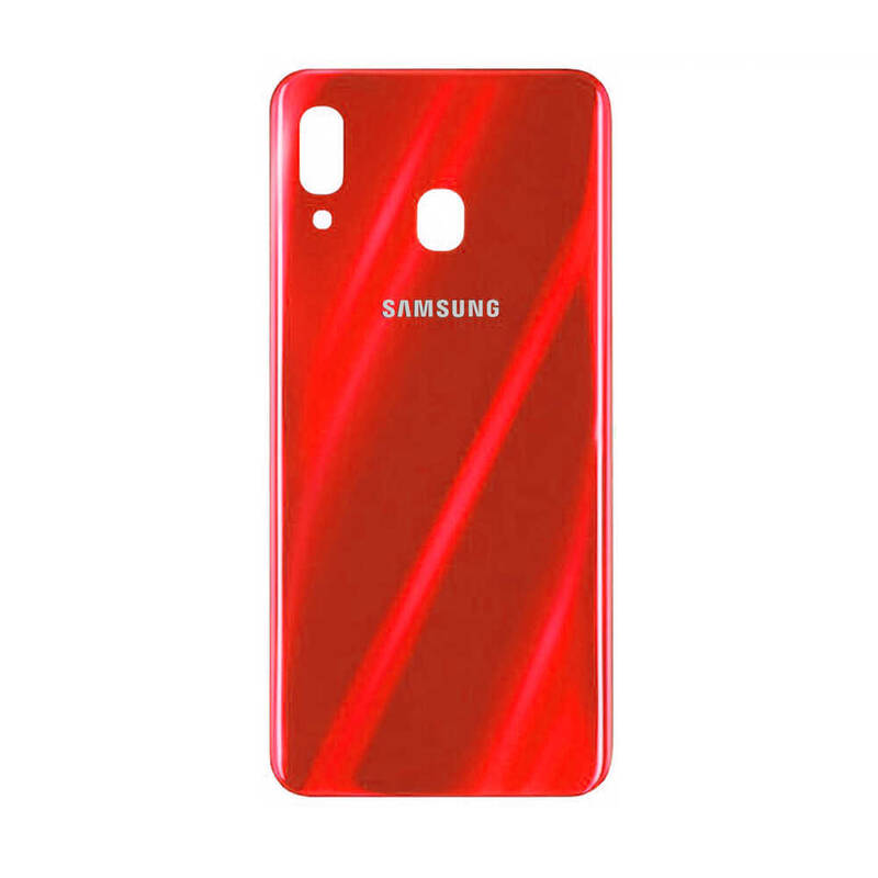Samsung Galaxy A30 A305 Kasa Kapak Kırmızı Çıtasız