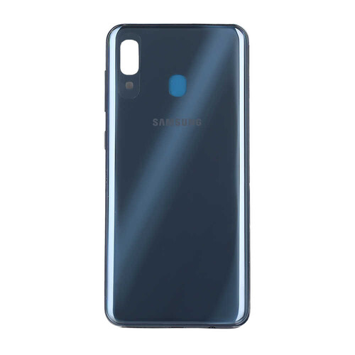 Samsung Galaxy A30 A305 Kasa Kapak Siyah Çıtasız - Thumbnail