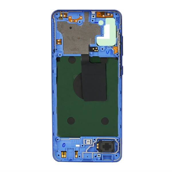 Samsung Galaxy A31 A315 Kasa Kapak Mavi Çıtasız