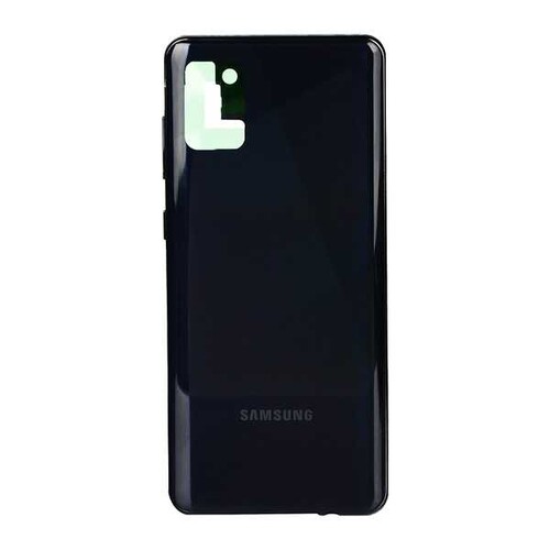 Samsung Galaxy A31 A315 Kasa Kapak Siyah Çıtasız - Thumbnail