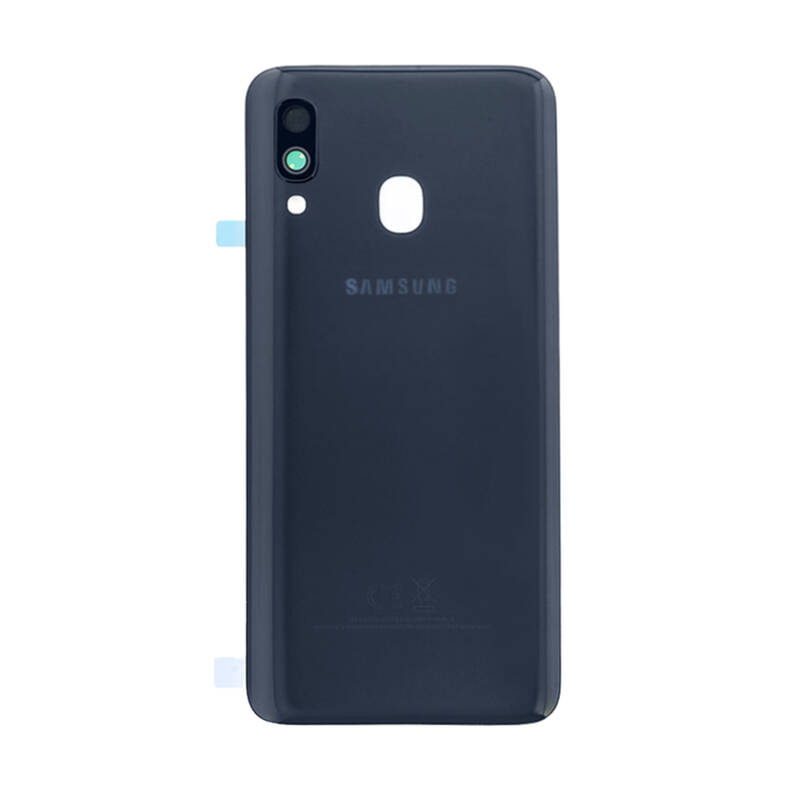 Samsung Galaxy A40 A405 Kasa Kapak Siyah Çıtalı