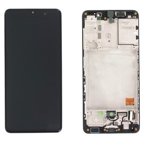 Samsung Galaxy A41 A415 Lcd Ekran Dokunmatik Siyah Servis Çıtalı Gh82-23019a - Thumbnail