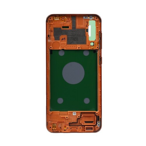 Samsung Galaxy A50 A505 Kasa Kapak Turuncu Çıtasız - Thumbnail