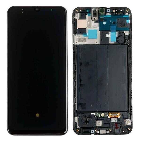 Samsung Galaxy A50 A505 Lcd Ekran Dokunmatik Siyah Oled Çıtalı