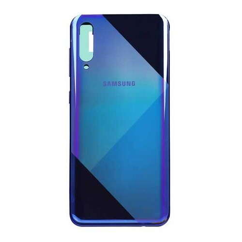 Samsung Galaxy A50s A507 Kasa Kapak Mavi Çıtasız - Thumbnail