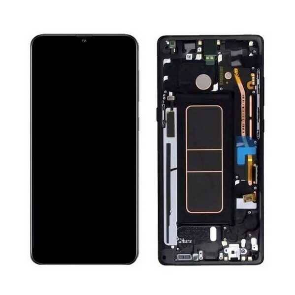 Samsung Galaxy A50s A507 Lcd Ekran Dokunmatik Siyah Servis Çıtalı Gh82-21193a