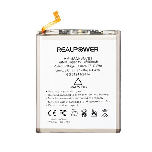 RealPower Samsung Galaxy A52s A528 Yüksek Kapasiteli Batarya Pil 4500mah - Thumbnail