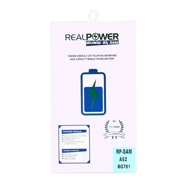 RealPower Samsung Galaxy A52s A528 Yüksek Kapasiteli Batarya Pil 4500mah
