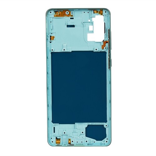 Samsung Galaxy A71 A715 Kasa Kapak Mavi Çıtasız - Thumbnail