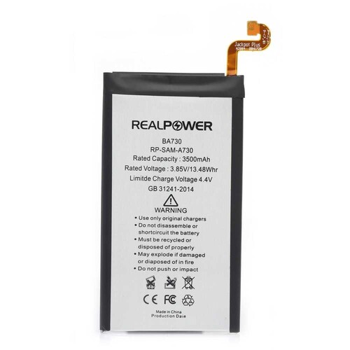 RealPower Samsung Galaxy A8 Plus 2018 A730 Yüksek Kapasiteli Batarya Pil 3500mah - Thumbnail