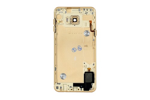 Samsung Galaxy C7 C7000 Kasa Kapak Gold Çıtasız - Thumbnail