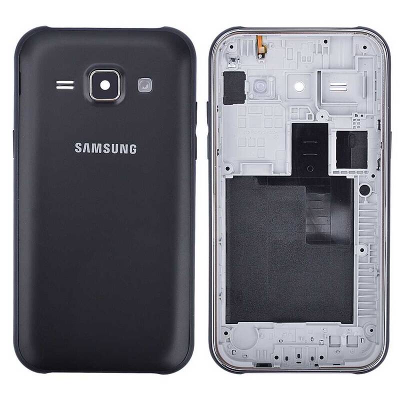 Samsung Galaxy J1 J100 Kasa Kapak Siyah Çıtasız