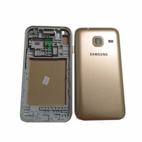 Samsung Galaxy J1 Mini J105 Kasa Kapak Gold Çıtasız - Thumbnail