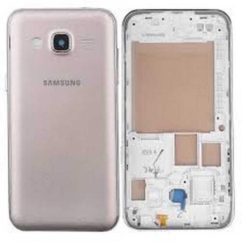 Samsung Galaxy J2 J200 Kasa Kapak Gold Duos Çıtasız - Thumbnail