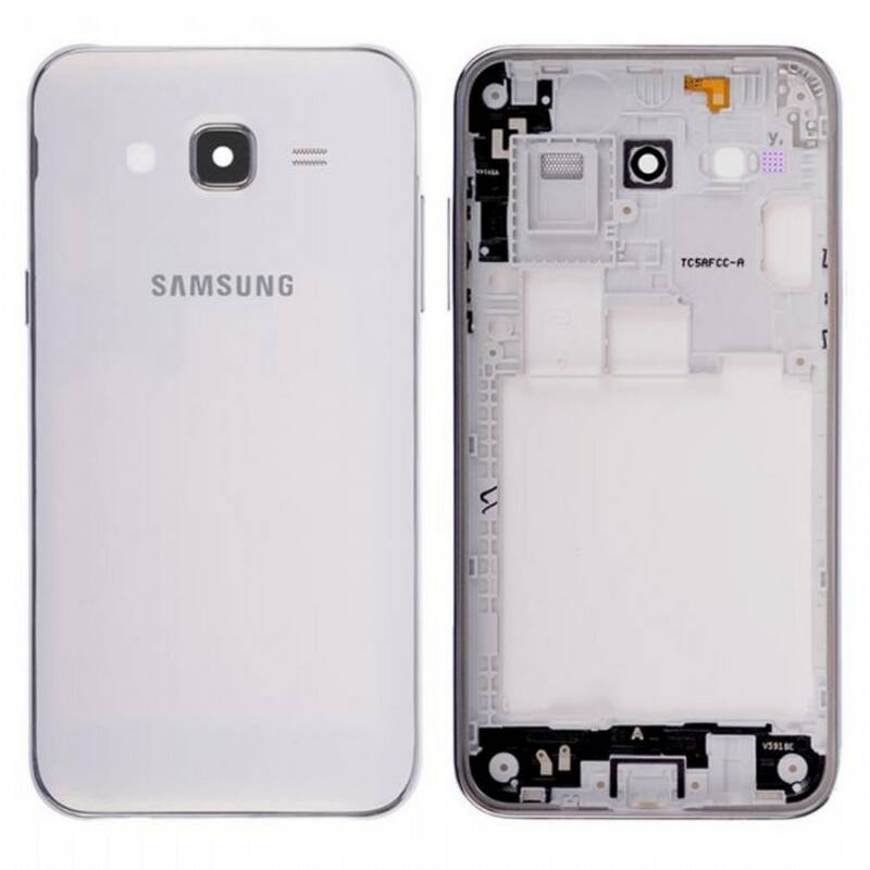 Samsung Galaxy J5 J500 Uyumlu Kasa Kapak Beyaz Duos Çıtasız