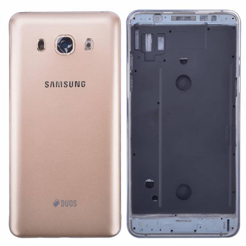 Samsung Galaxy J510 Kasa Kapak Gold Çıtalı