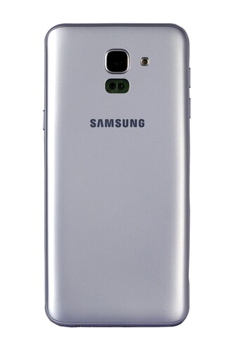 Samsung Galaxy J6 J600 Kasa Kapak Gri Çıtalı - Thumbnail