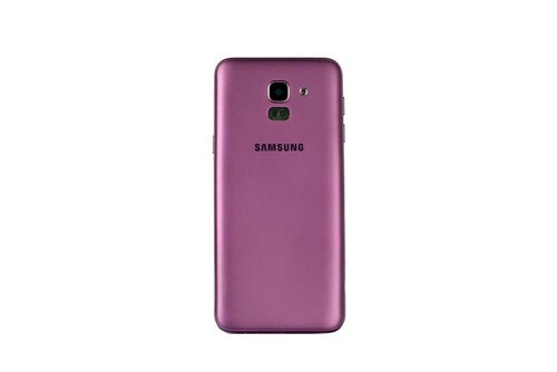 Samsung Galaxy J6 J600 Kasa Kapak Mor Çıtalı - Thumbnail