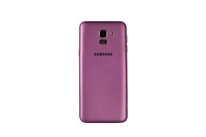 Samsung Galaxy J6 J600 Kasa Kapak Mor Çıtalı
