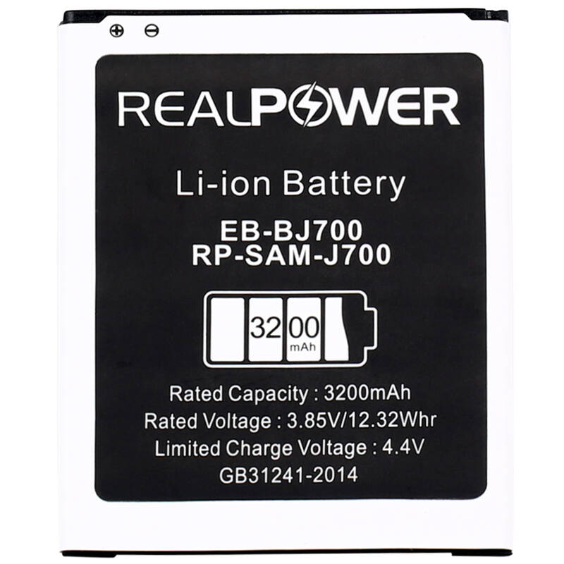 RealPower Samsung Galaxy J7 J700 Yüksek Kapasiteli Batarya Pil 3200mah