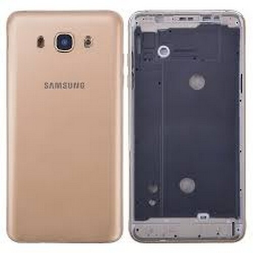 Samsung Galaxy J710 Kasa Kapak Gold Çıtalı - Thumbnail