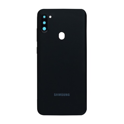 Samsung Uyumlu Galaxy M11 M115 Kasa Kapak Siyah Çıtasız - Thumbnail
