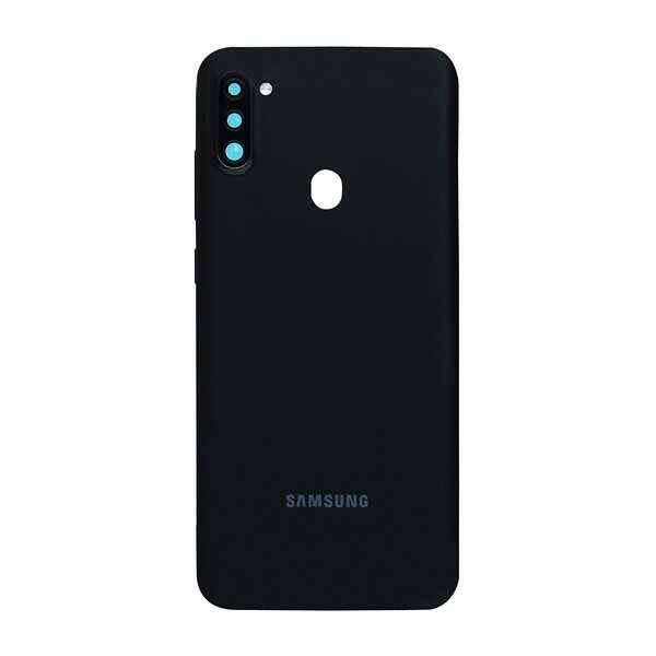 Samsung Uyumlu Galaxy M11 M115 Kasa Kapak Siyah Çıtasız