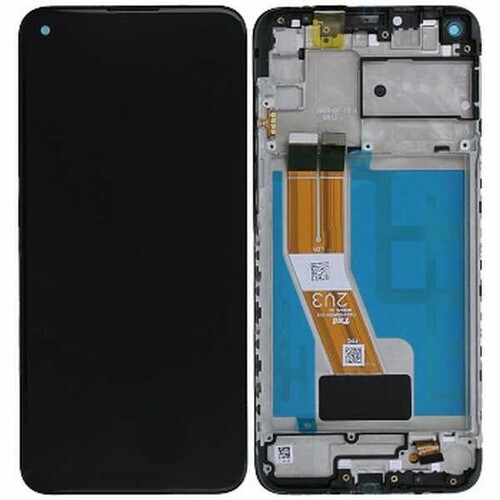 Samsung Galaxy M11 M115 Lcd Ekran Dokunmatik Siyah Servis Çıtalı Gh81-18736a - Thumbnail