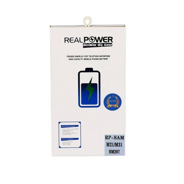 RealPower Samsung Galaxy M21 M215 Yüksek Kapasiteli Batarya Pil 6000mah