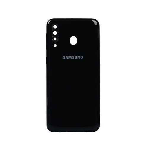 Samsung Galaxy M30 M305 Kasa Kapak Siyah Çitasız - Thumbnail