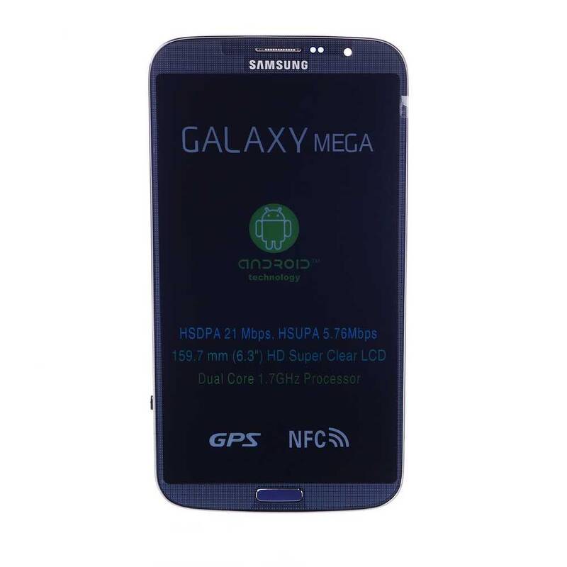 Samsung Galaxy Mega i9200 Lcd Ekran Dokunmatik Gri Revizyonlu