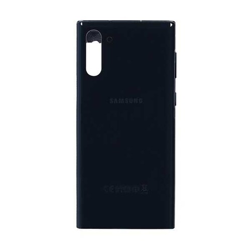 Samsung Galaxy Note 10 N970 Kasa Kapak Siyah Çıtalı - Thumbnail