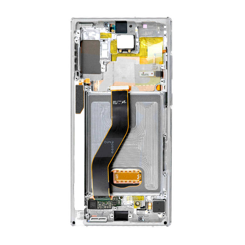 Samsung Galaxy Note 10 N970 Lcd Ekran Dokunmatik Beyaz Servis Gh82-20818b