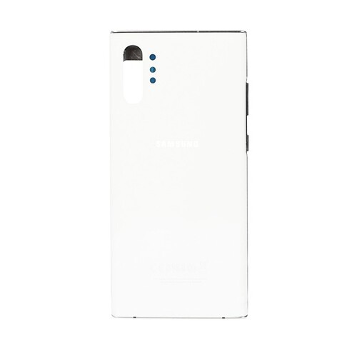 Samsung Galaxy Note 10 Plus N975 Kasa Kapak Beyaz Çıtalı - Thumbnail