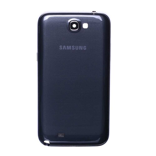 Samsung Galaxy Note 2 N7100 Kasa Kapak Siyah Çıtasız - Thumbnail