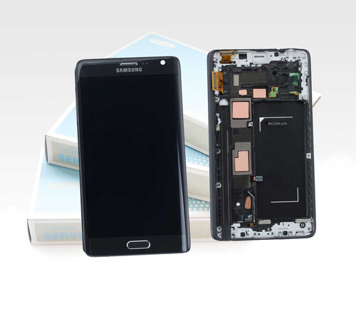 Samsung Galaxy Note 4 Edge N915 Lcd Ekran Dokunmatik Siyah Servis GH97-16636A - Thumbnail