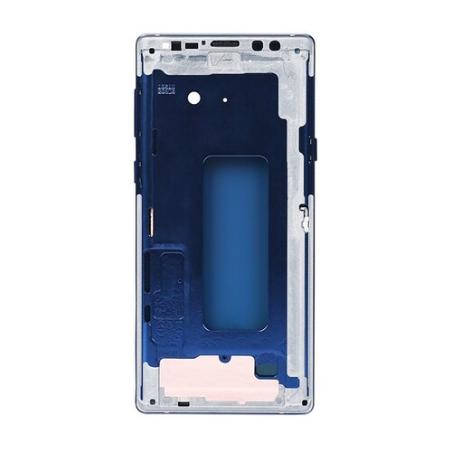 Samsung Galaxy Note 9 N960 Kasa Kapak Mavi Çıtalı - Thumbnail