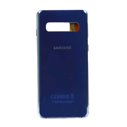 Samsung Galaxy S10 G973 Kasa Kapak Mavi Çıtalı - Thumbnail